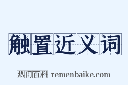 触置近义词是什么意思的图片